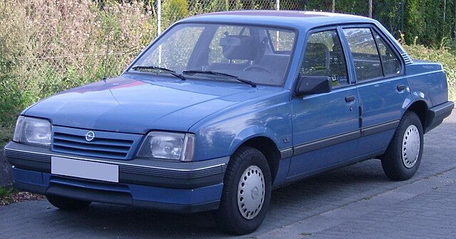 Opel ascona c parked on street